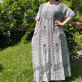Rochie Lunga Brodata Miuta 100